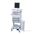 Hospital Mobile Computer Trolley, Measures 845x635x1550mm/ISO 9001 and CE Certified